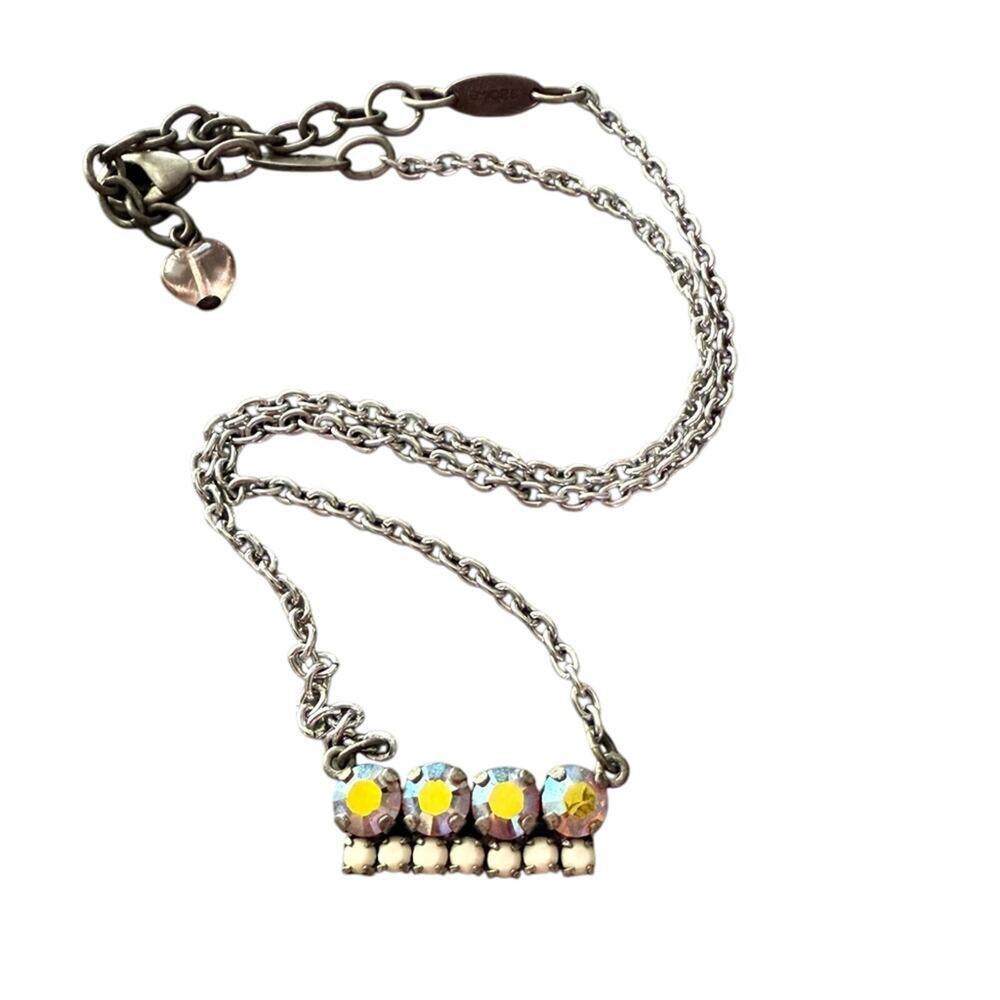 Sabika Crystal Summer 2012 Silver Tone Necklace